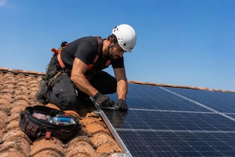 Maintenance et monitoring de panneaux solaires à Saint-Marc-Jaumegarde